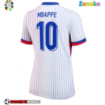 Ženske Nogometnih dresov Francija Kylian Mbappe #10 Gostujoči EP 2024 Kratki rokavi